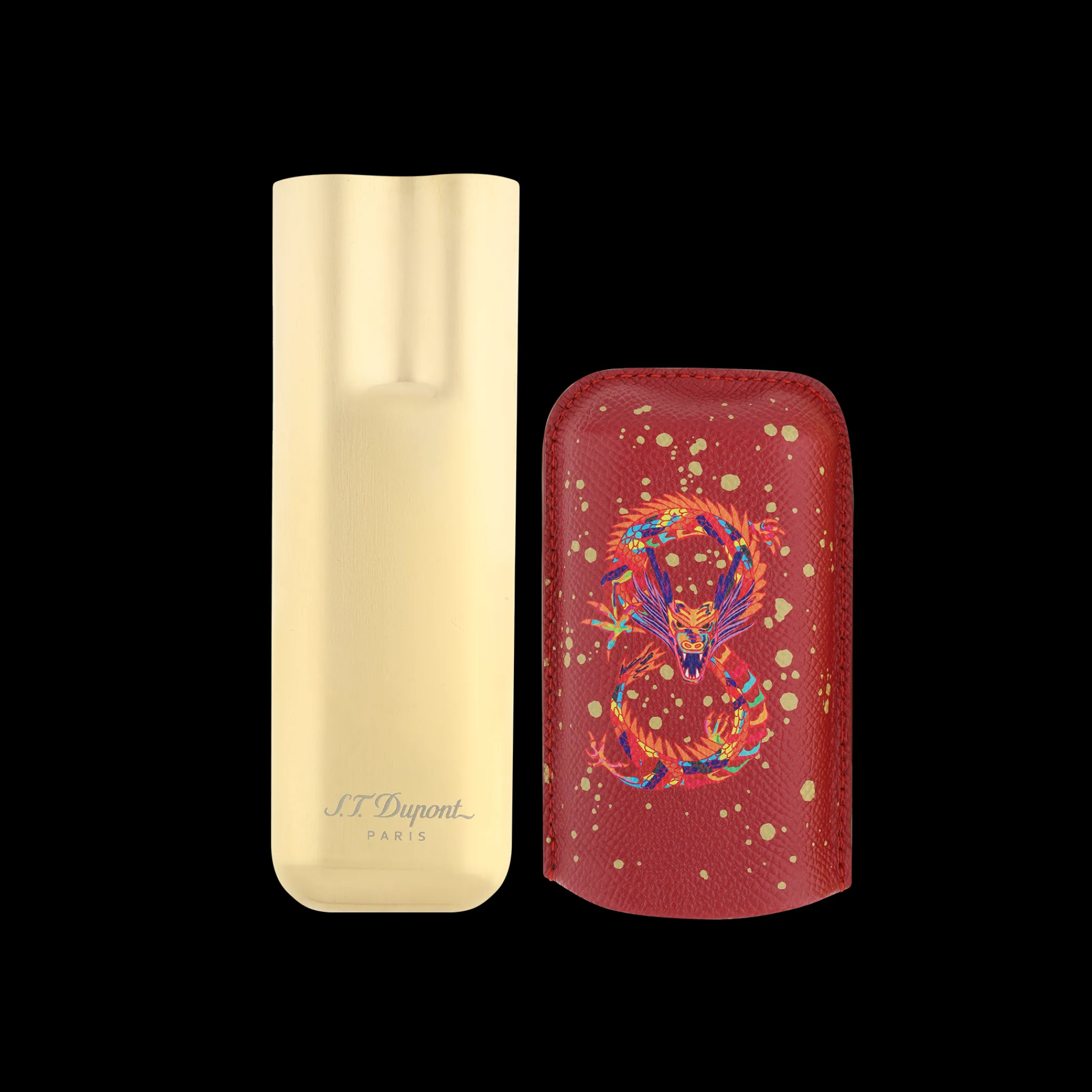 S.T.Dupont étui 2 cigares- Dragon|Dragon